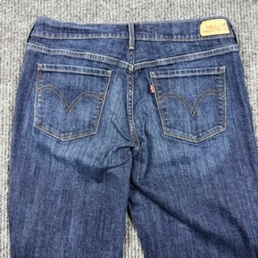 Levis 505 Straight Leg Jeans Womens Size 8M/W29 Dark Wash Blue Denim 15505-0111 - Picture 11 of 15